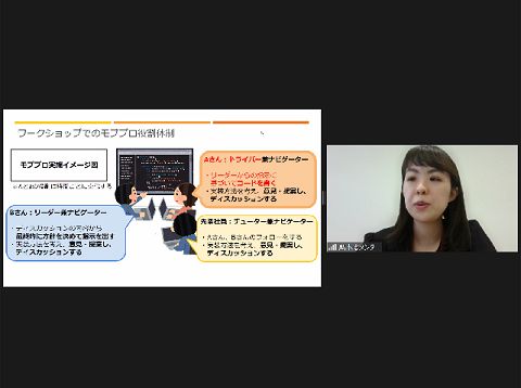 モブプログラミング説明の様子