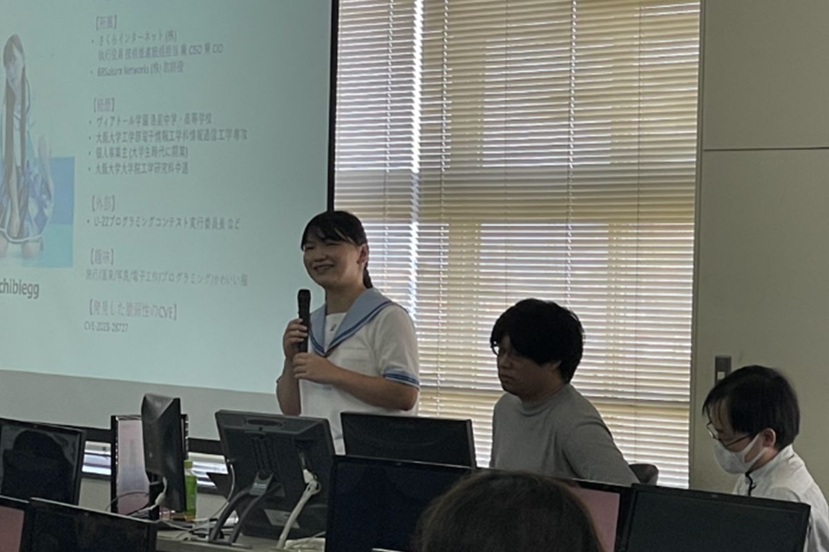 江草実行委員長より自己紹介